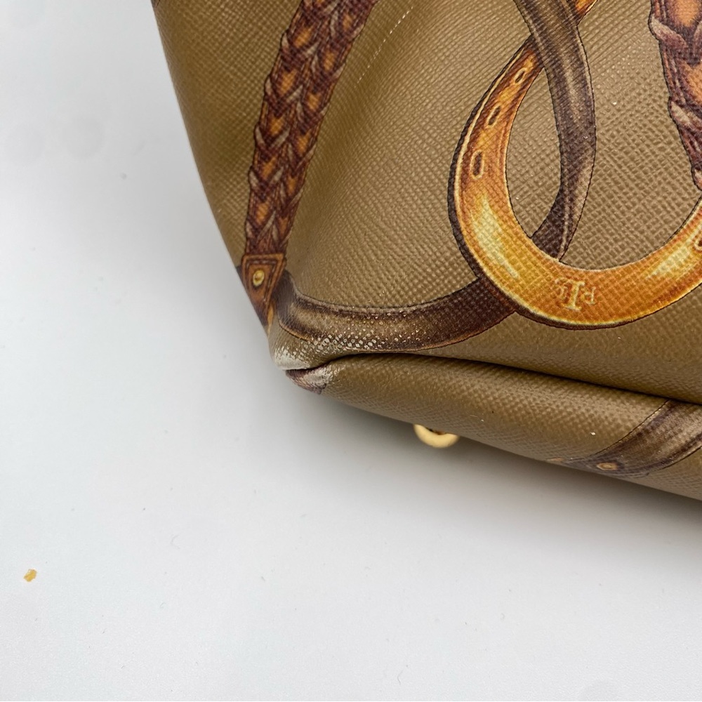 Lauren Ralph Lauren Women’s Brown Saffiano Leather Halstead Equestrian Tote Bag - Picture 7 of 11